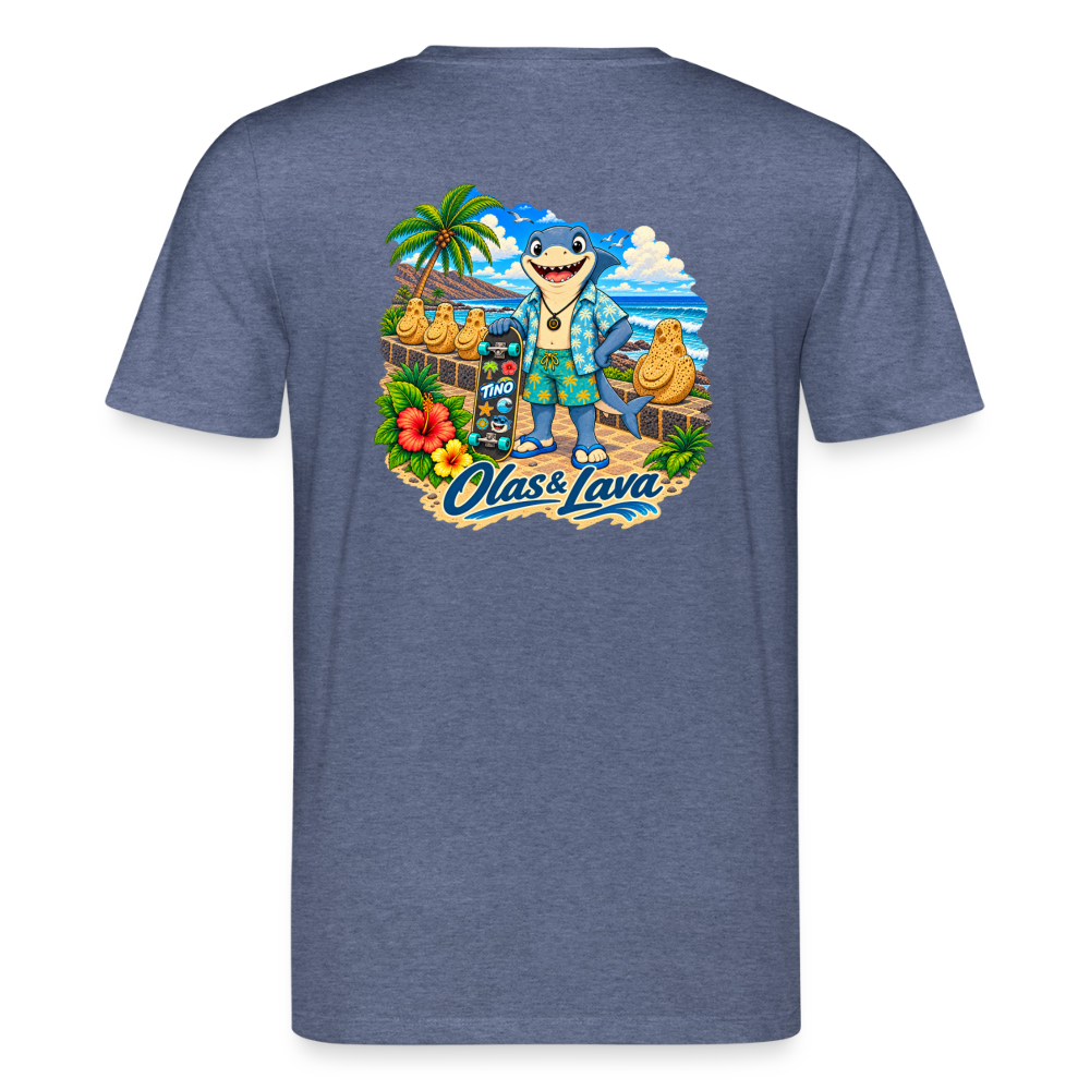 Camiseta Tino Surfer - Edición Canaria | Unisex Premium - dark heather blue