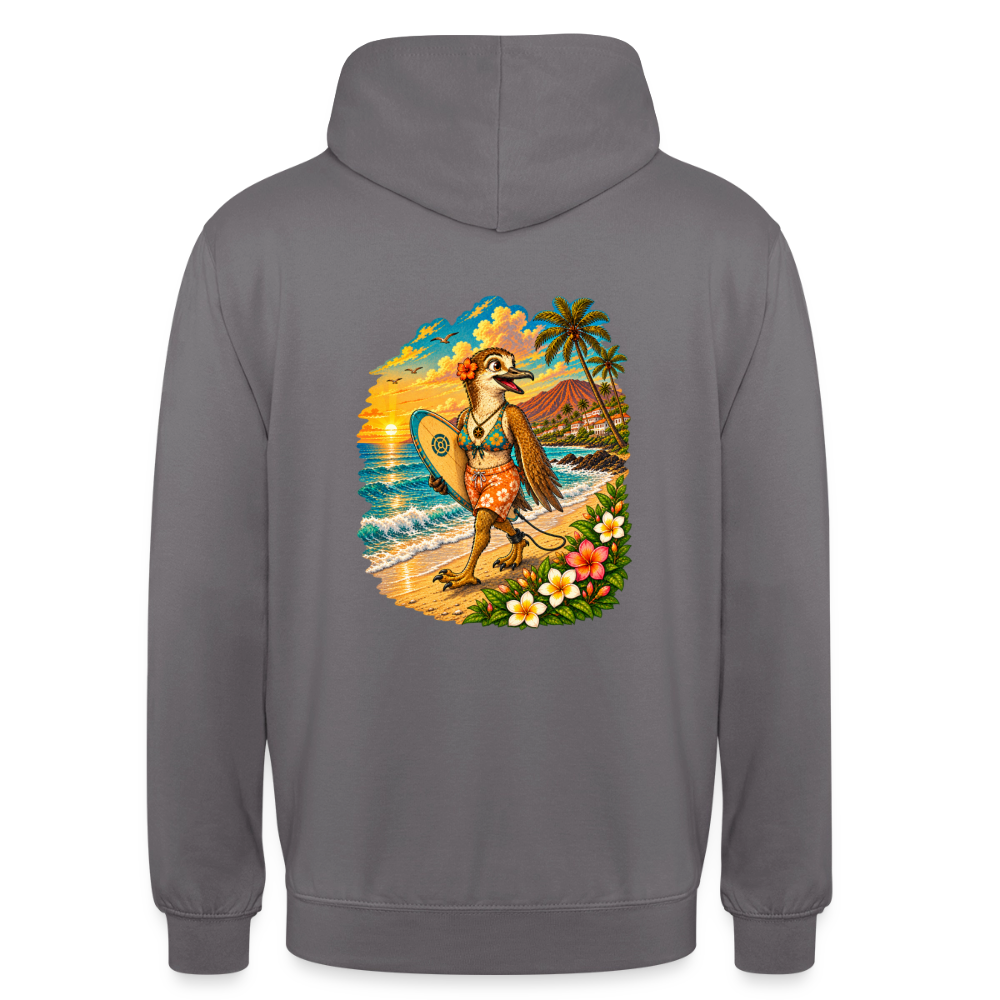 Sudadera Naya - Olas & Lava | La Pardela Surfista - elephant grey