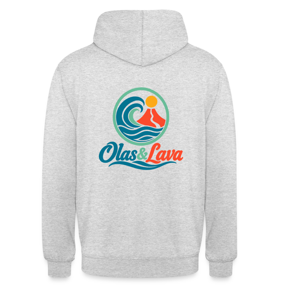 Sudadera Olas & Lava - Logo Oficial | Edición Original - light heather grey