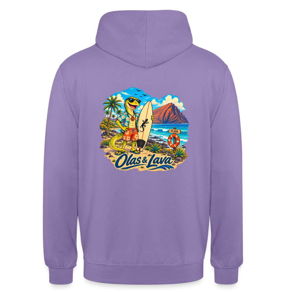 Sudadera Lago - Olas & Lava | El Lagarto Surfista - lavender