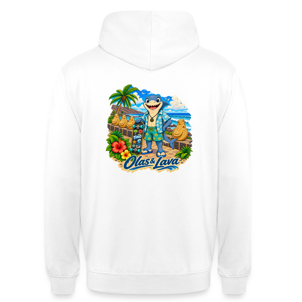 Sudadera Tino - Olas & Lava | El Bebé Tiburón - white
