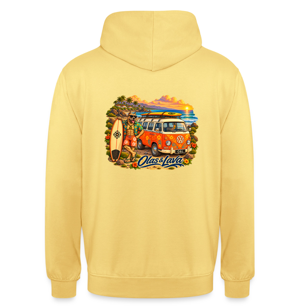 Sudadera Brado - Olas & Lava | Edición Presa Canario - lemon yellow