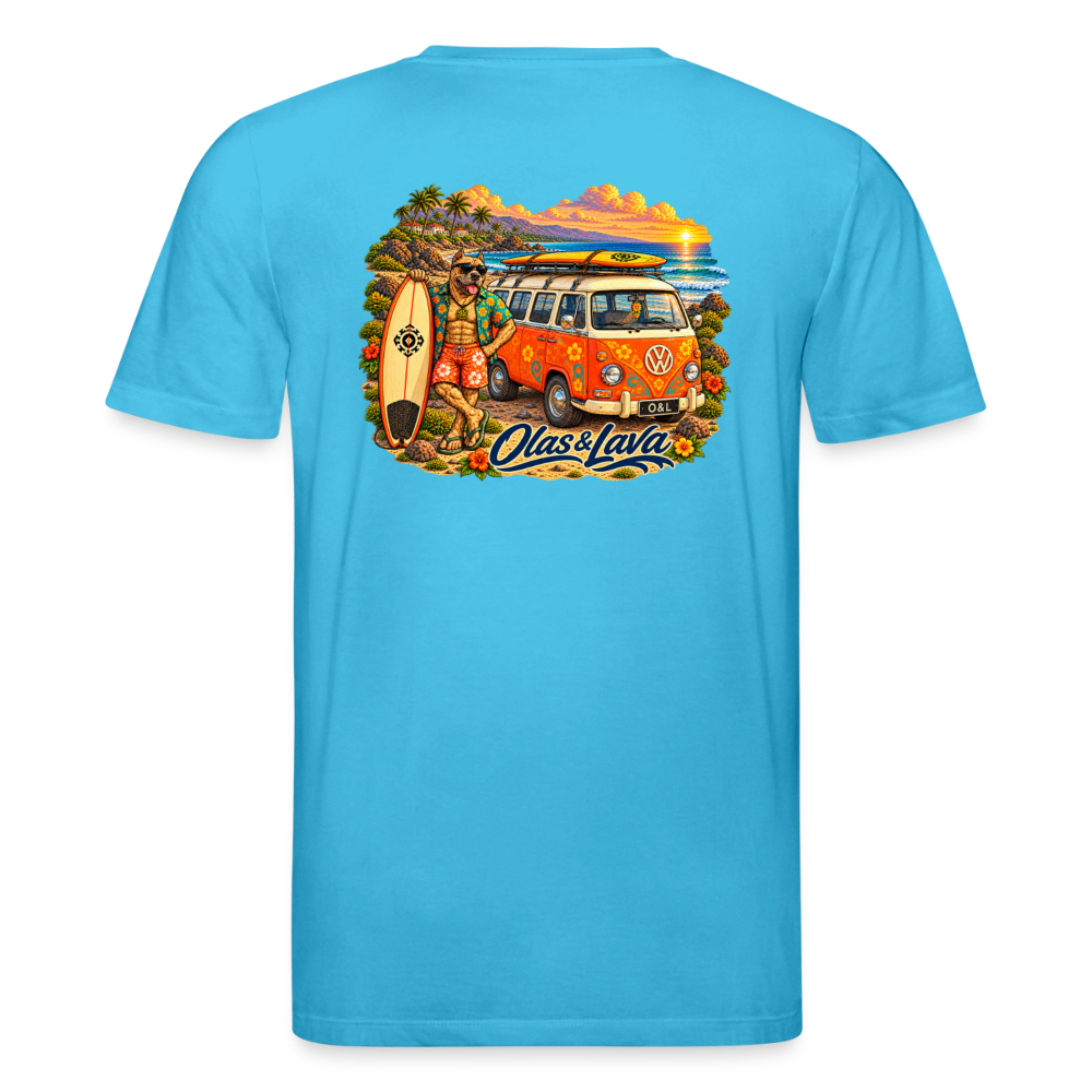 Camiseta Brado Surfer - Edición Canaria | Unisex Premium - aqua blue