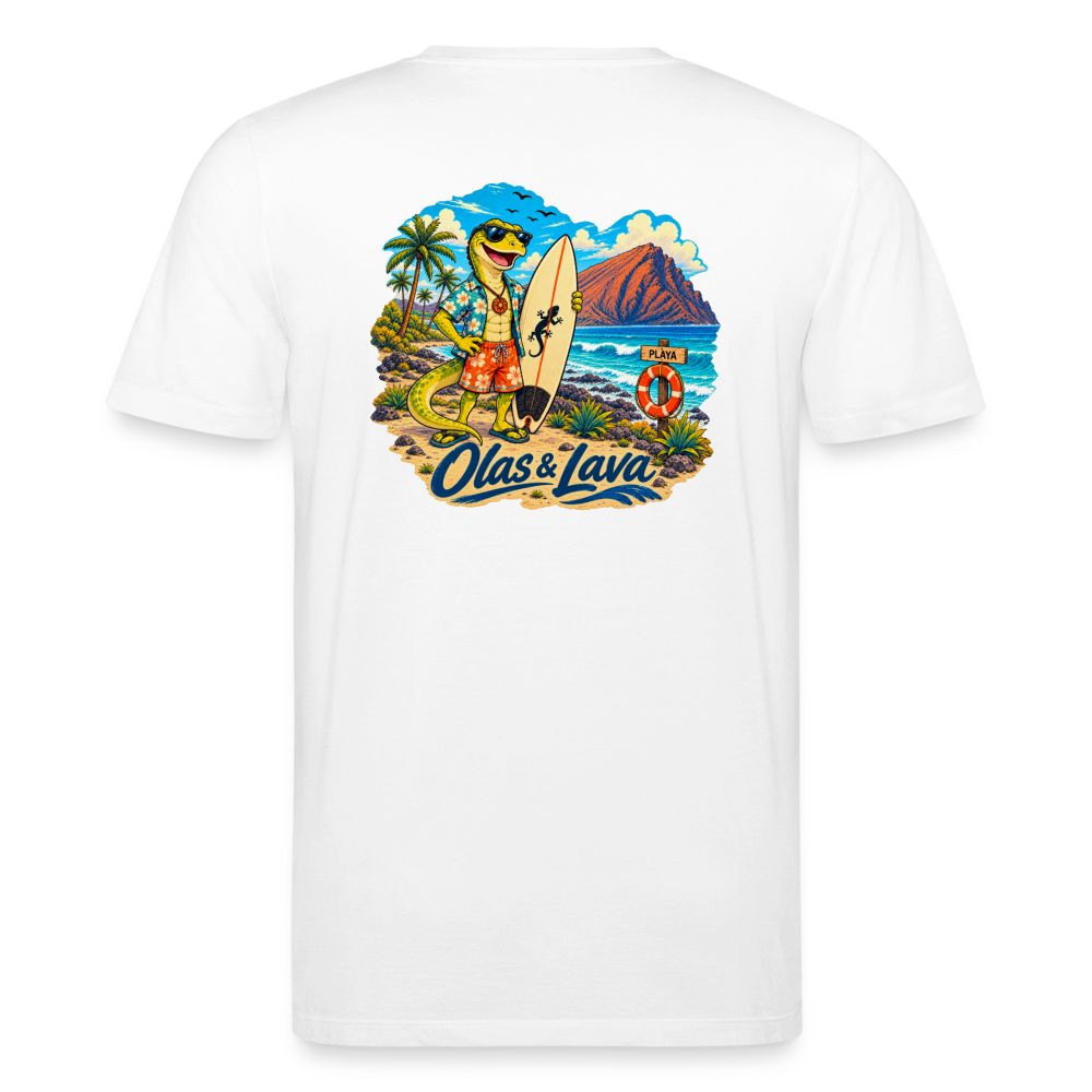 Camiseta Lago Surfer - Edición Canaria | Unisex Premium - white