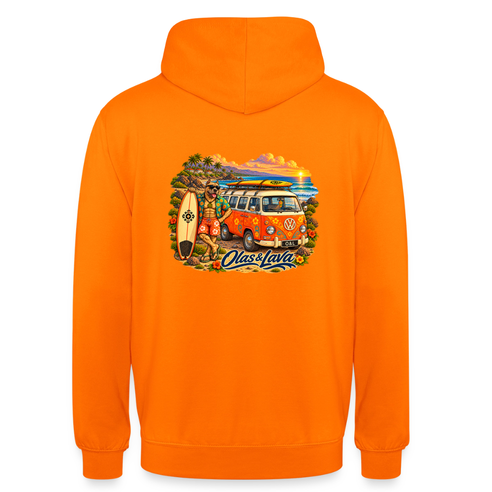 Sudadera Brado - Olas & Lava | Edición Presa Canario - orange