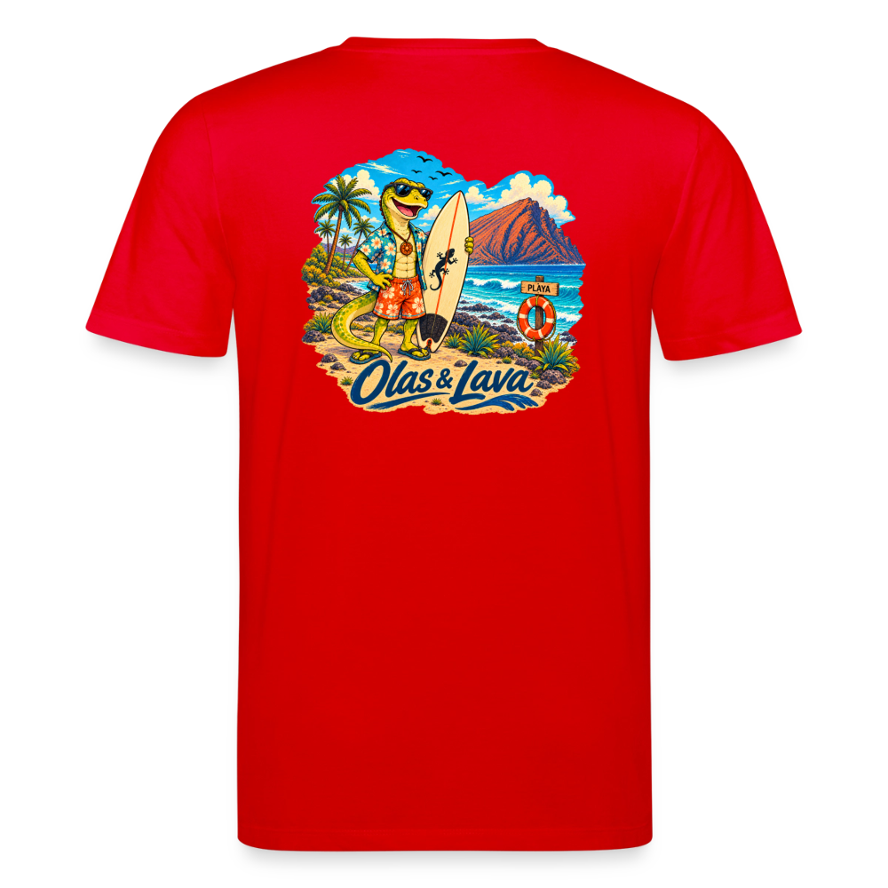 Camiseta Lago Surfer - Edición Canaria | Unisex Premium - red