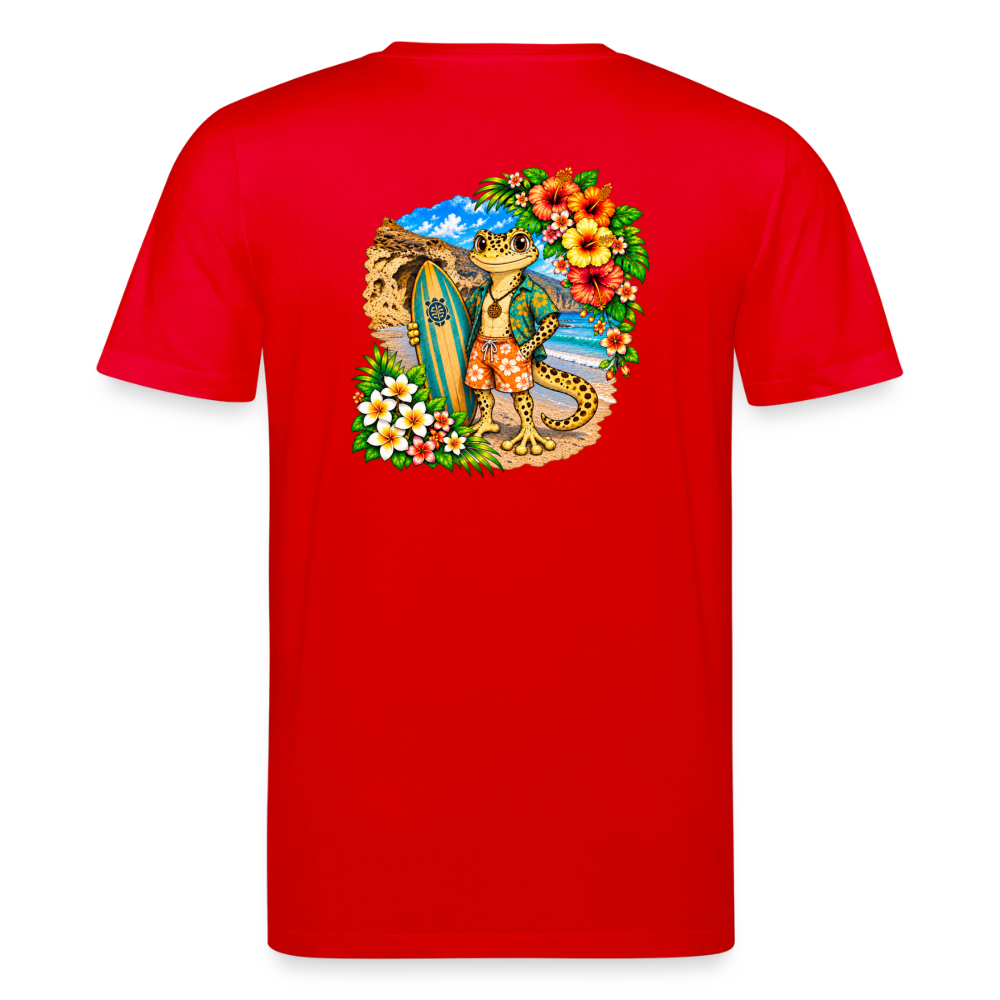 Camiseta Piko Surfer - Lagarto Canario | Unisex Premium - red