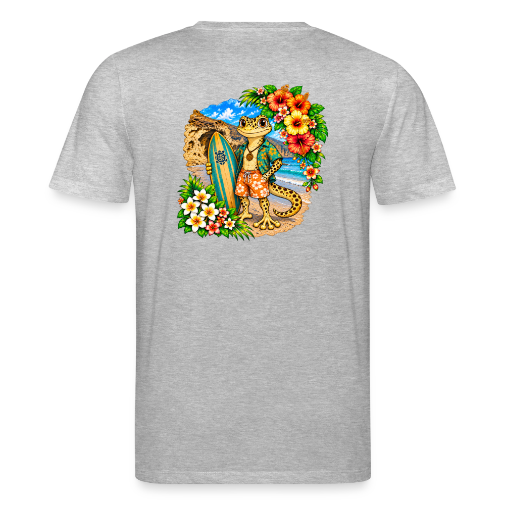 Camiseta Piko Surfer - Lagarto Canario | Unisex Premium - heather grey
