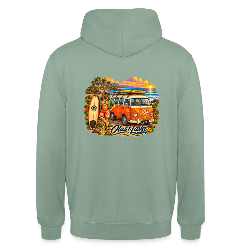 Sudadera Brado - Olas & Lava | Edición Presa Canario - steel green