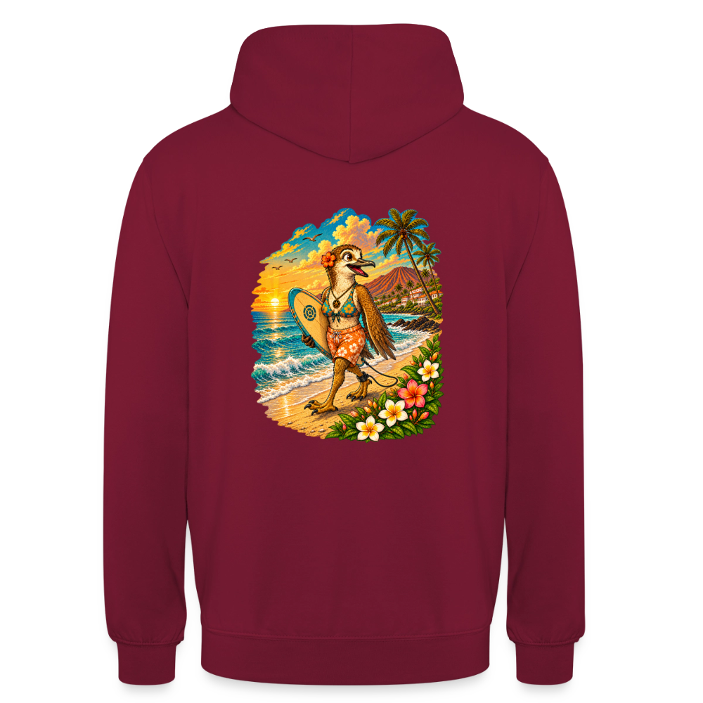 Sudadera Naya - Olas & Lava | La Pardela Surfista - bordeaux