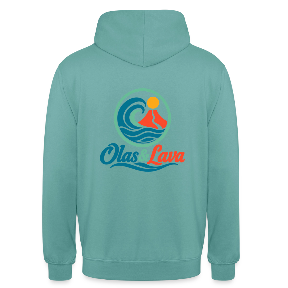 Sudadera Olas & Lava - Logo Oficial | Edición Original - pastel turquoise