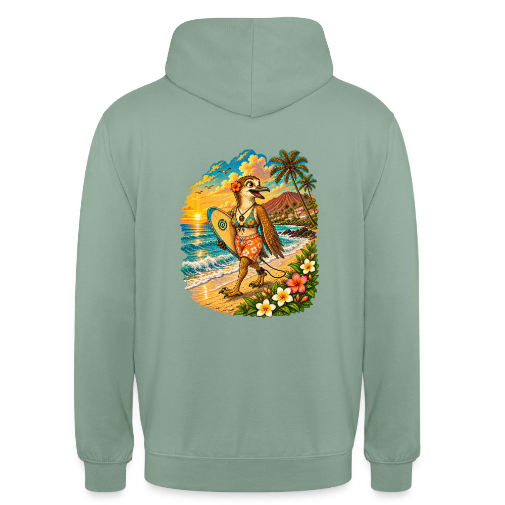 Sudadera Naya - Olas & Lava | La Pardela Surfista - steel green