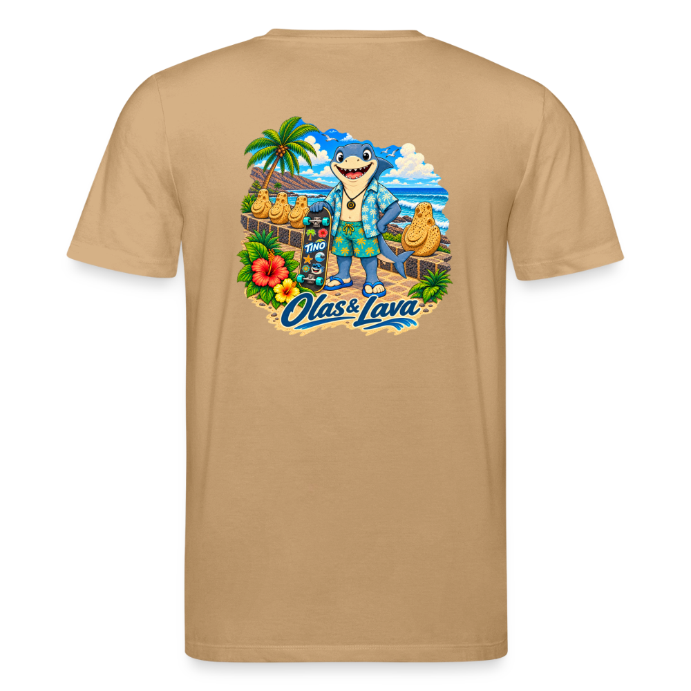 Camiseta Tino Surfer - Edición Canaria | Unisex Premium - caramel 