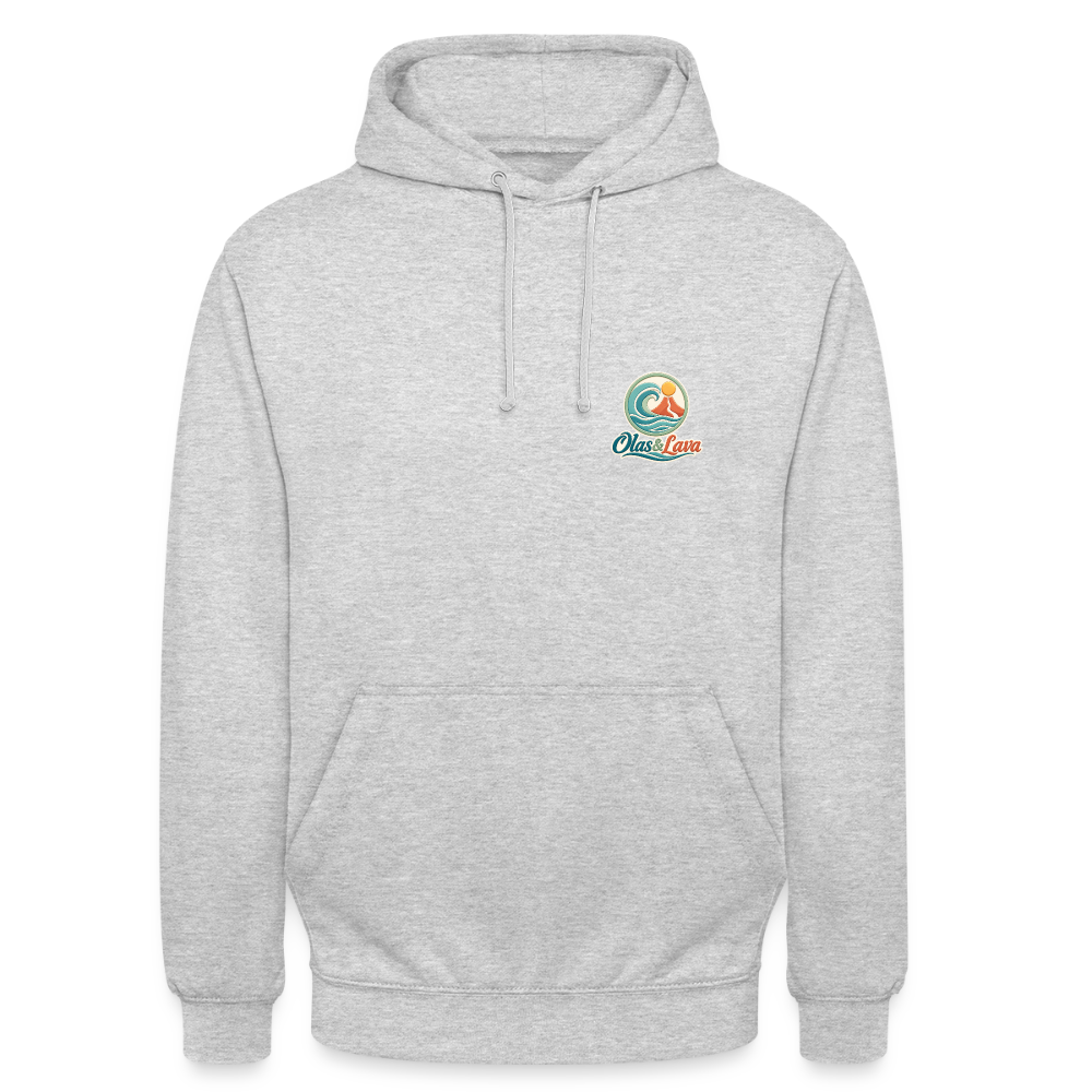 Sudadera Lago - Olas & Lava | El Lagarto Surfista - light heather grey