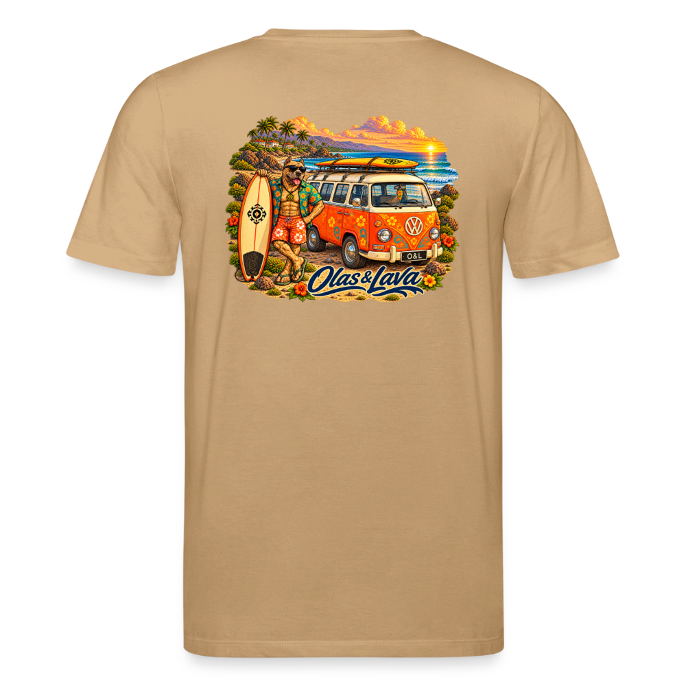Camiseta Brado Surfer - Edición Canaria | Unisex Premium - caramel 