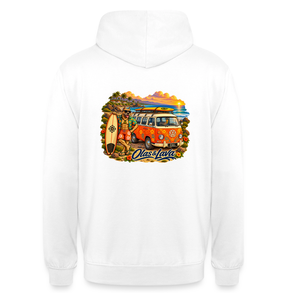 Sudadera Brado - Olas & Lava | Edición Presa Canario - white