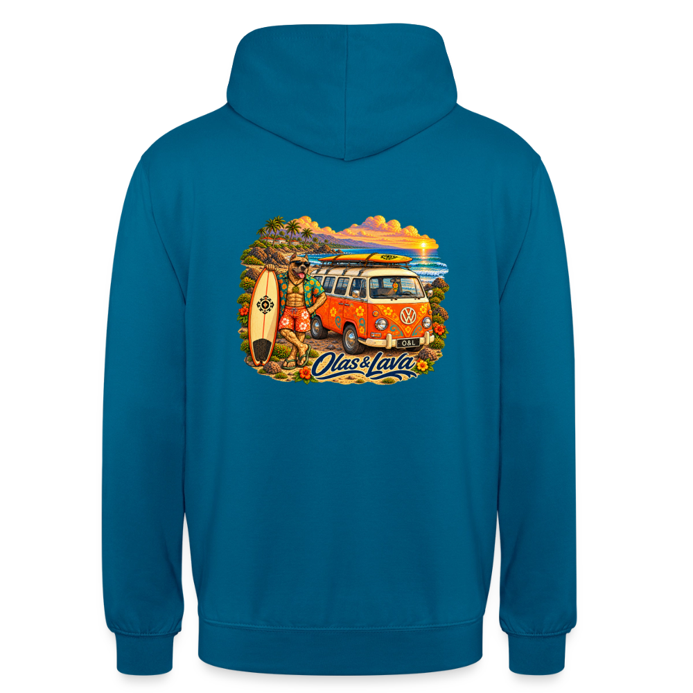 Sudadera Brado - Olas & Lava | Edición Presa Canario - deep sea blue 