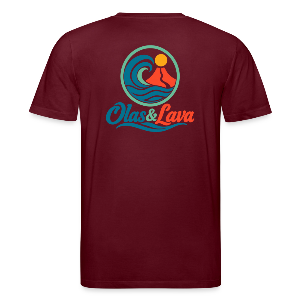 Camiseta Olas & Lava - Edición Tenerife | Unisex Premium - burgundy