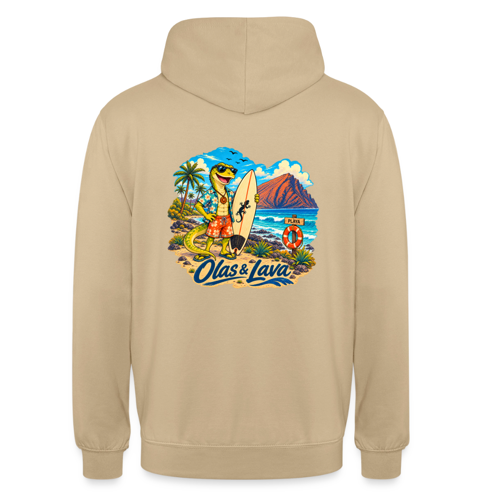Sudadera Lago - Olas & Lava | El Lagarto Surfista - beige