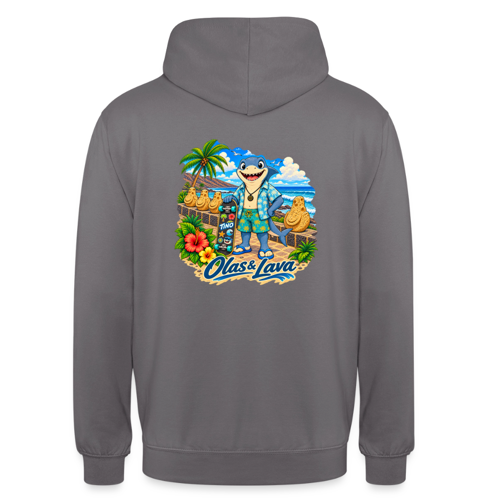 Sudadera Tino - Olas & Lava | El Bebé Tiburón - elephant grey