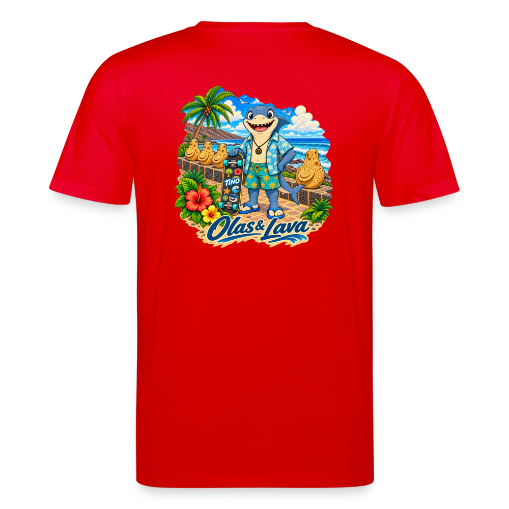 Camiseta Tino Surfer - Edición Canaria | Unisex Premium - red