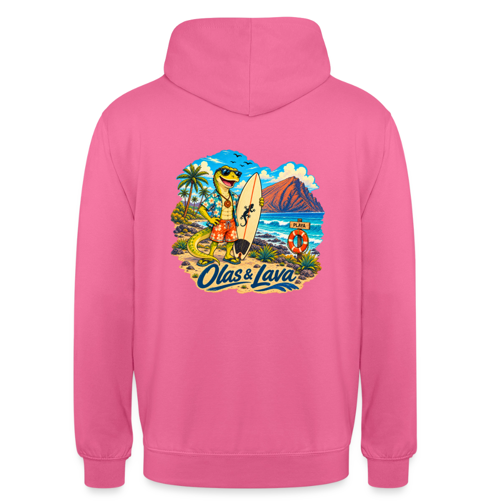 Sudadera Lago - Olas & Lava | El Lagarto Surfista - pink