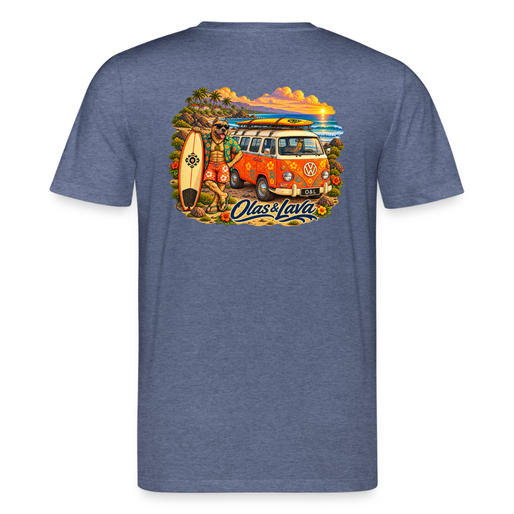 Camiseta Brado Surfer - Edición Canaria | Unisex Premium - dark heather blue