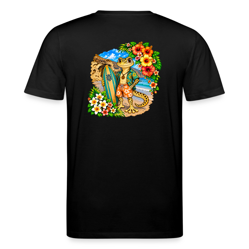 Camiseta Piko Surfer - Lagarto Canario | Unisex Premium - black