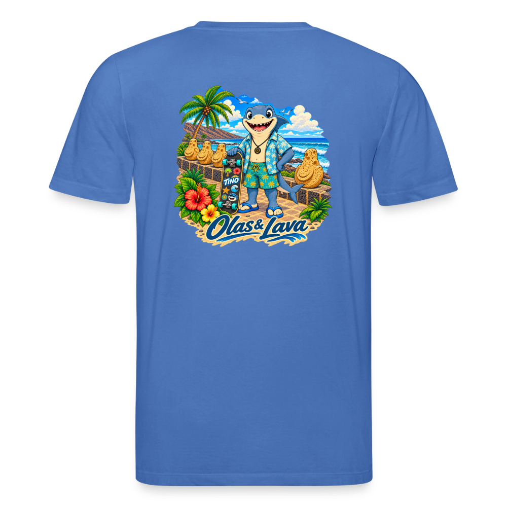 Camiseta Tino Surfer - Edición Canaria | Unisex Premium - mindful blue
