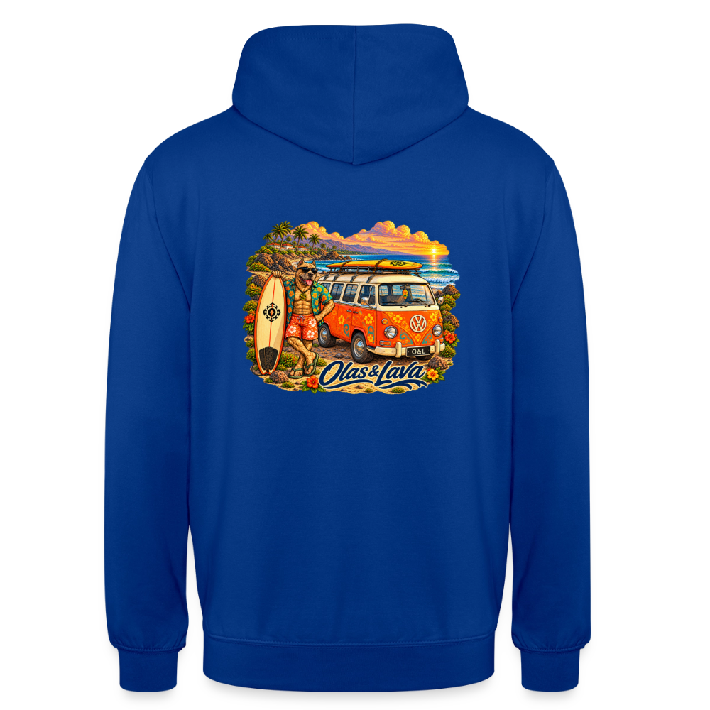 Sudadera Brado - Olas & Lava | Edición Presa Canario - bright royal