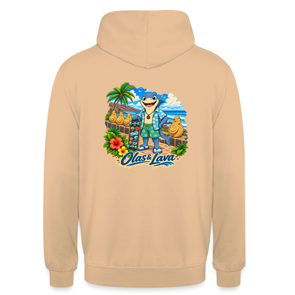 Sudadera Tino - Olas & Lava | El Bebé Tiburón - peach