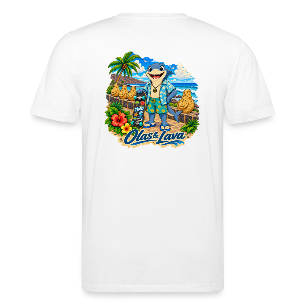 Camiseta Tino Surfer - Edición Canaria | Unisex Premium - white