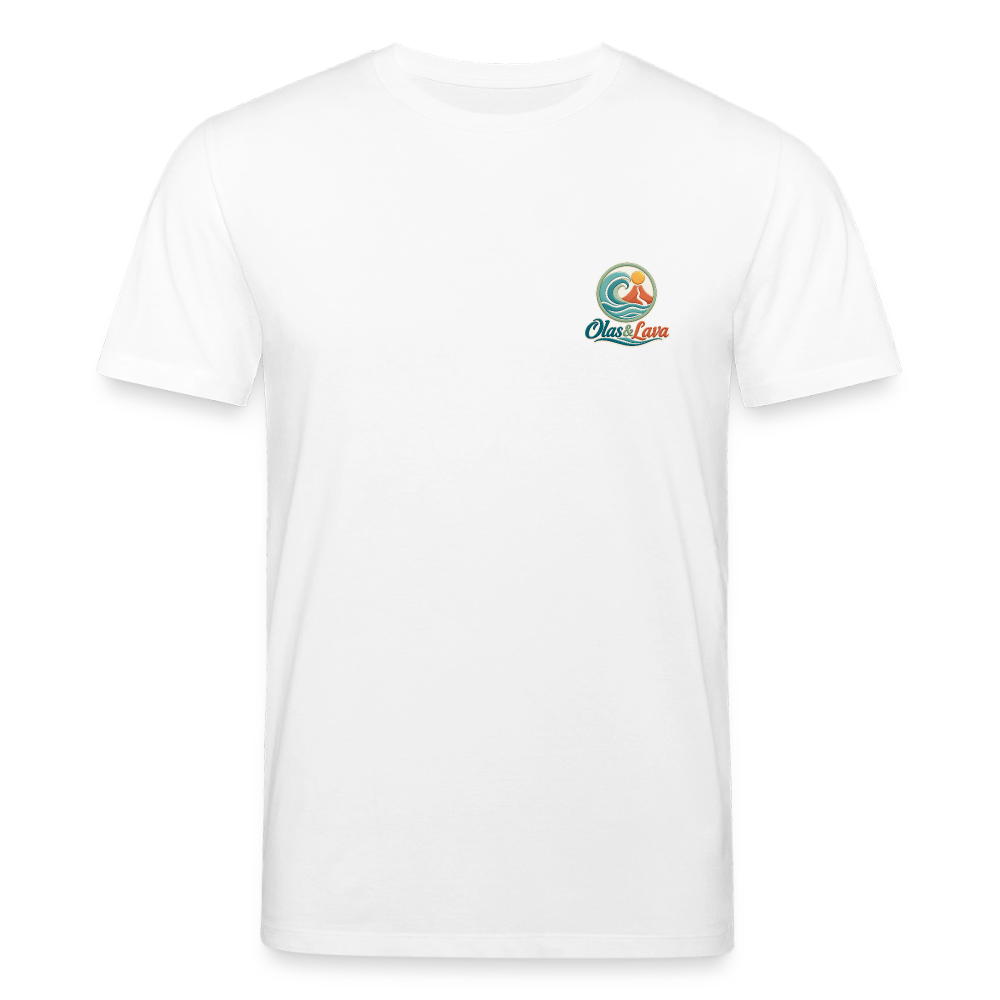 Camiseta Piko Surfer - Lagarto Canario | Unisex Premium - white