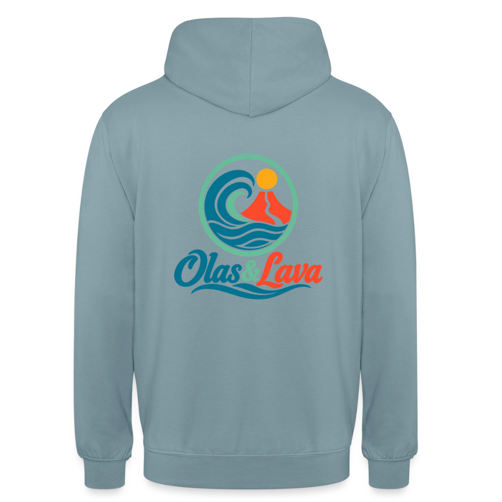 Sudadera Olas & Lava - Logo Oficial | Edición Original - stonewash blue