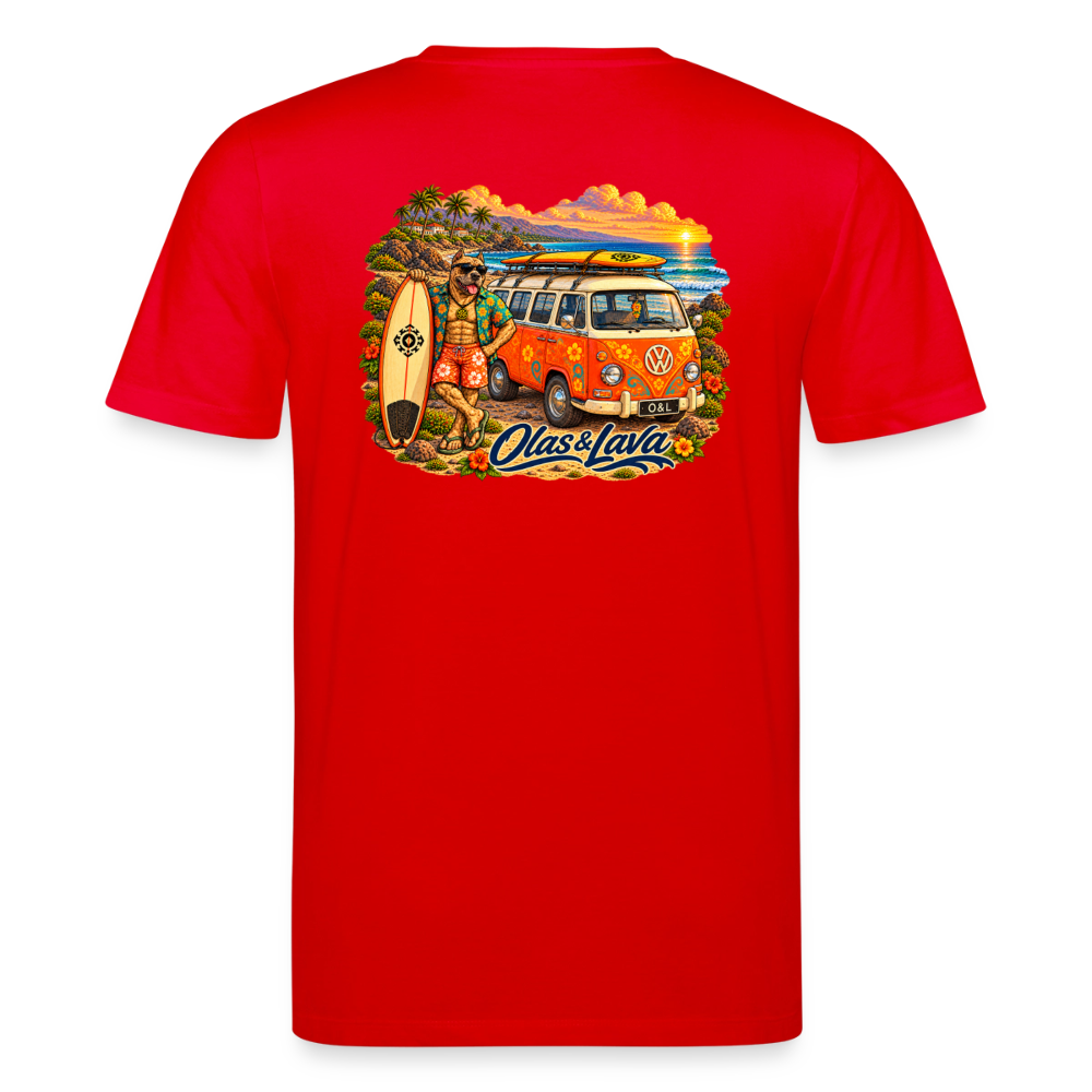 Camiseta Brado Surfer - Edición Canaria | Unisex Premium - red