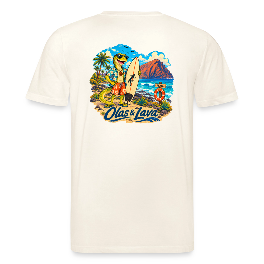 Camiseta Lago Surfer - Edición Canaria | Unisex Premium - natural white
