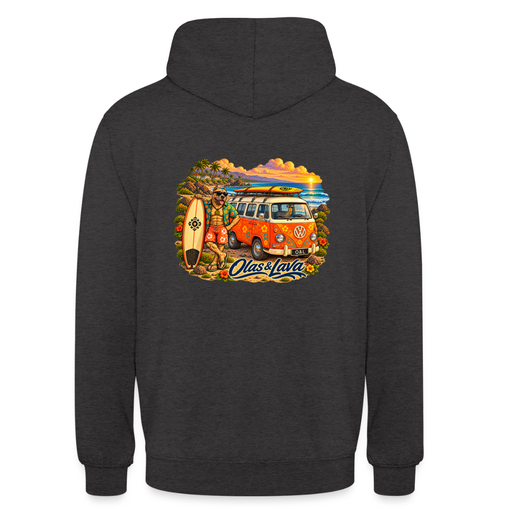 Sudadera Brado - Olas & Lava | Edición Presa Canario - charcoal grey