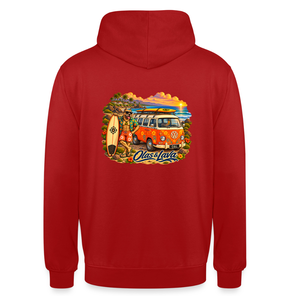 Sudadera Brado - Olas & Lava | Edición Presa Canario - red