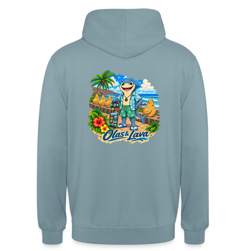 Sudadera Tino - Olas & Lava | El Bebé Tiburón - stonewash blue