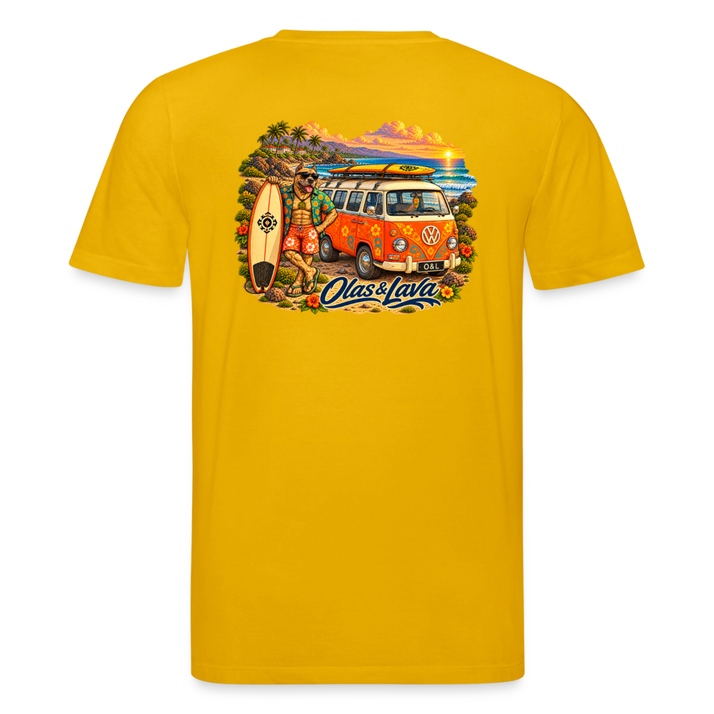 Camiseta Brado Surfer - Edición Canaria | Unisex Premium - spectra yellow
