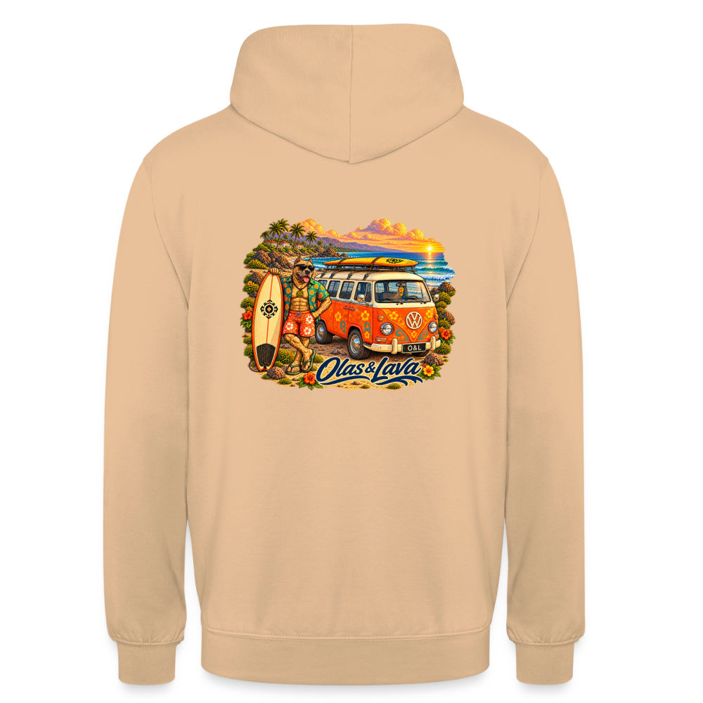Sudadera Brado - Olas & Lava | Edición Presa Canario - peach
