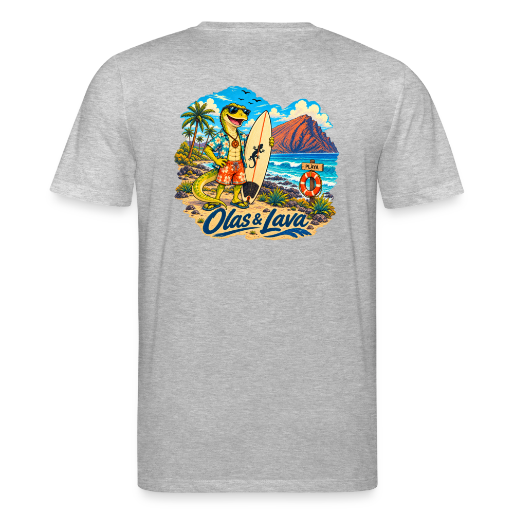 Camiseta Lago Surfer - Edición Canaria | Unisex Premium - heather grey