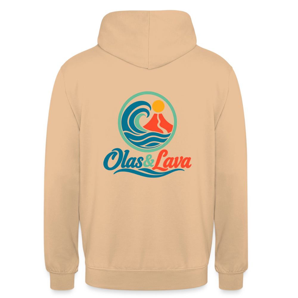 Sudadera Olas & Lava - Logo Oficial | Edición Original - peach