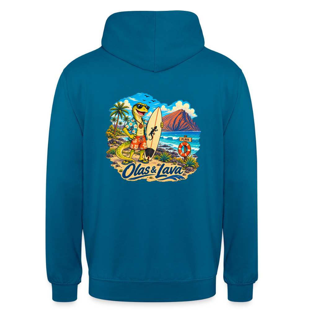 Sudadera Lago - Olas & Lava | El Lagarto Surfista - deep sea blue 