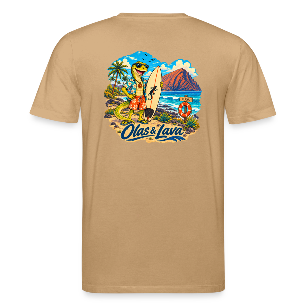 Camiseta Lago Surfer - Edición Canaria | Unisex Premium - caramel 