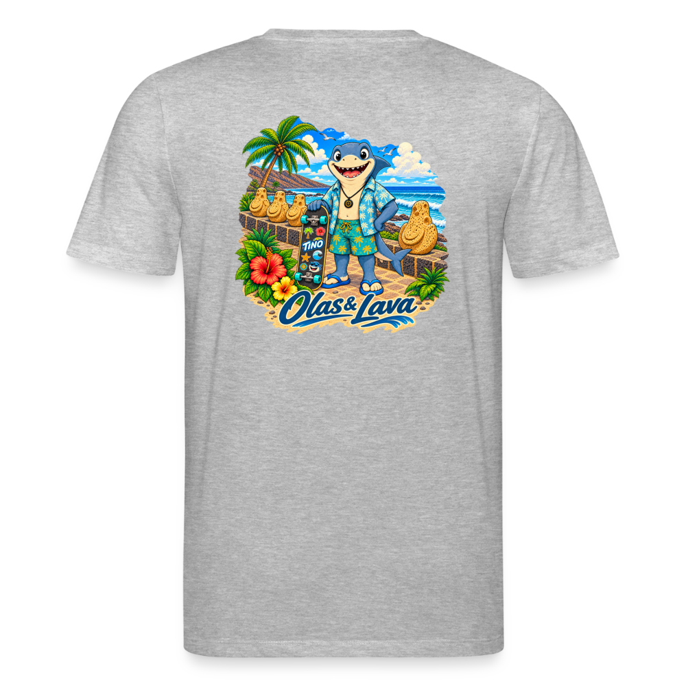Camiseta Tino Surfer - Edición Canaria | Unisex Premium - heather grey